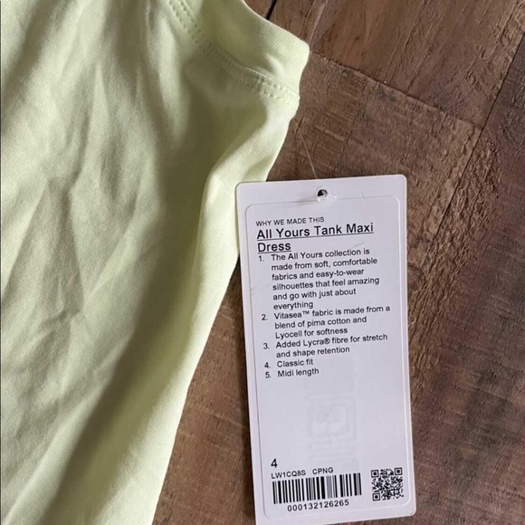 NWT Lululemon All Yours Tank Maxi Dress - Picture 5 of 5